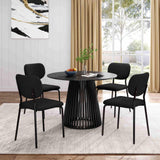 Palmer Sleek Silhouette Dining Table - Side View