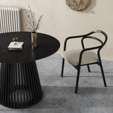 Palmer Sleek Silhouette Dining Table - Top-Down View