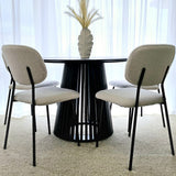 Palmer Sleek Silhouette Dining Table - 45-Degree Angle