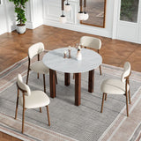 Willowmarble Round Dining Table - Side View