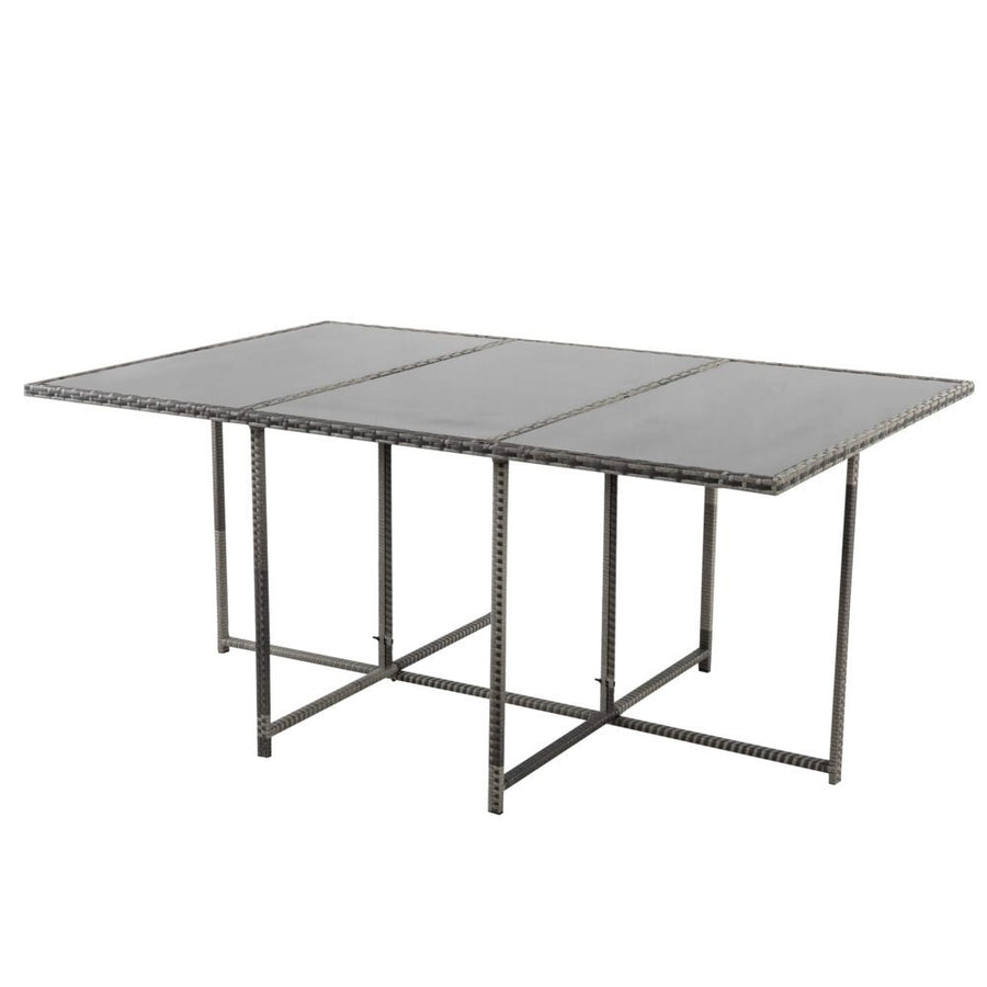 Bali 11 Piece Outdoor Dining Set-Grey, image 7