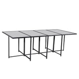 Bali 13PC Outdoor Dining Set-Black - Low Angle