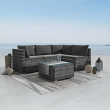 Outdoor Modular Lounge Sofa Bondi -Grey - Front View