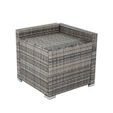8PCS Outdoor Furniture Modular Lounge Sofa Lizard-Grey - Extra Image