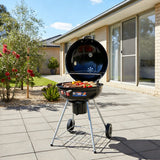 Outdoor BBQ Smoker Portable Charcoal Roaster - Front View