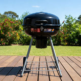 Outdoor BBQ Smoker Portable Charcoal Roaster - Side View