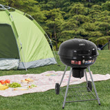 Outdoor BBQ Smoker Portable Charcoal Roaster - Front View