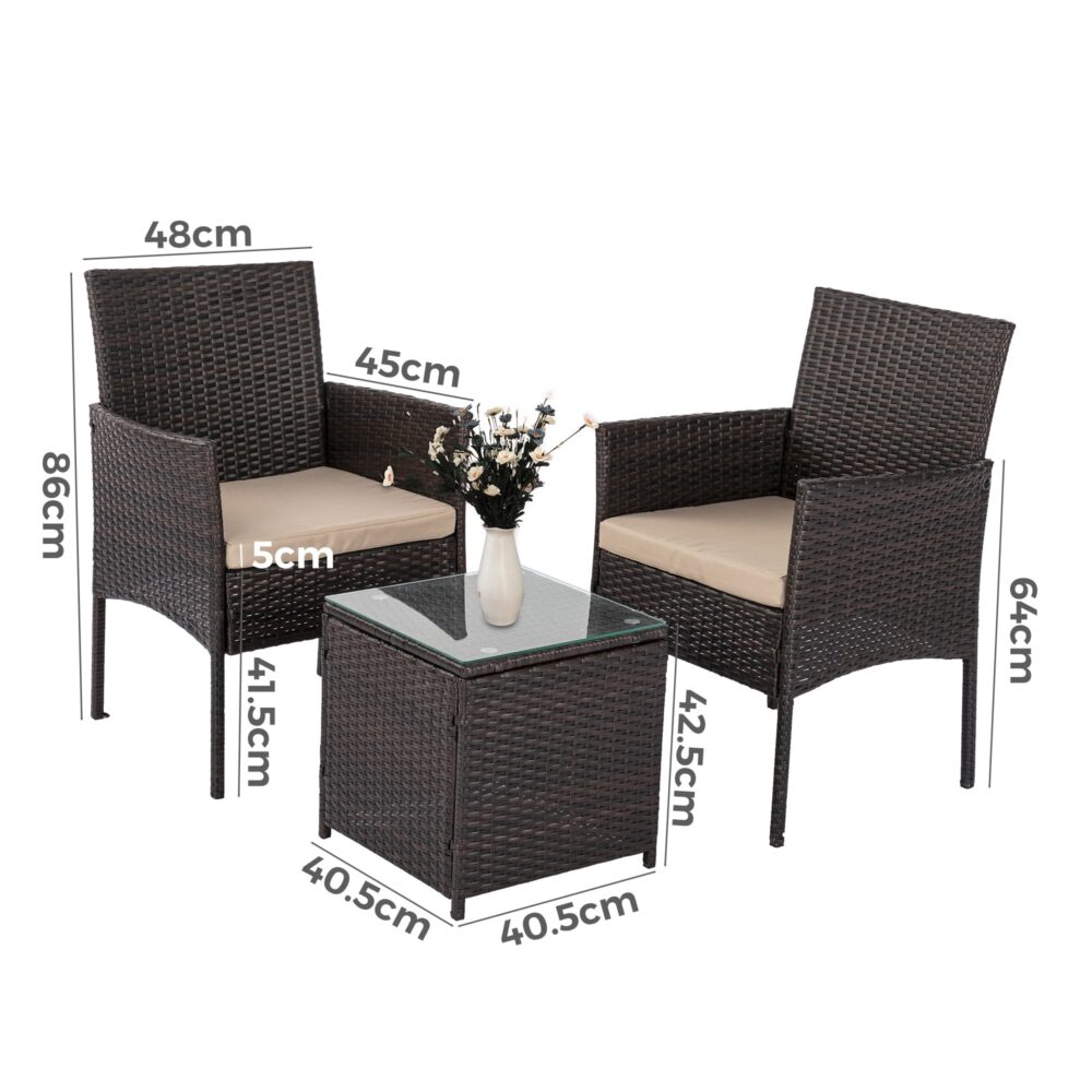 Dreamo Delightful 3 Piece Bistro Set