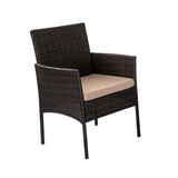 Breeze 4-Seat Wicker Outdoor Lounge Set - 45-Degree Angle