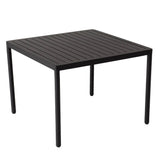 Eden 4-Seater Outdoor Lounge Set with Coffee Table in Black-Stylish Textile and Rope Design - Top-Down View