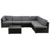 Veranda Fancy Grande Sofa Set - Top-Down View