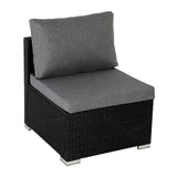 Modular Outdoor Wicker Lounge Set - Low Angle