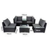 Modular Outdoor Wicker Lounge Set - Extra Image