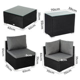 Modular Outdoor Wicker Lounge Set - Extra Image