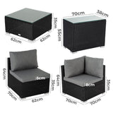 Modular Outdoor Wicker Lounge Set - Extra Image