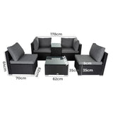 Modular Outdoor Wicker Lounge Set - Extra Image