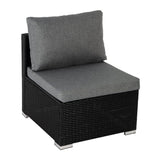 Modular Outdoor Lounge Set-9pcs Sofa, Armchairs and Coffee Table - Extra Image