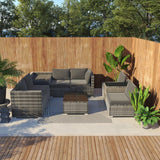 9-Piece Outdoor Setting - 45-Degree Angle