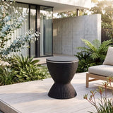 Garden Ice Cooler Table (Black)