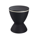 Garden Ice Cooler Table (Black) - 45-Degree Angle