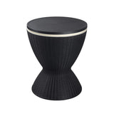 Garden Ice Cooler Table (Black) - Top-Down View