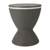 Taupe Ice Bucket Table - 45-Degree Angle