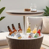 Taupe Ice Bucket Table - Extra Image