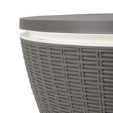 Taupe Ice Bucket Table - 45-Degree Angle