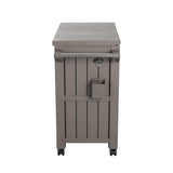 Garden Bar Serving Cart with Cooler (Taupe) - Extra Image