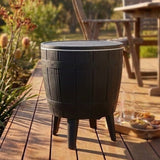 Black Ice Bucket Table - Front View