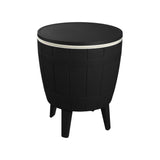 Black Ice Bucket Table - Side View