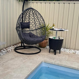 Black Ice Bucket Table - 45-Degree Angle