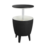 Black Ice Bucket Table - Side View