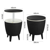 Black Ice Bucket Table - 45-Degree Angle