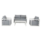 Alfresco Serenity Outdoor Lounge Set ??Charcoal Grey