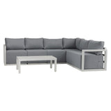 Alfresco Contemporary All-Weather Lounge Set ??Charcoal Grey