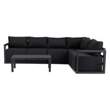 Alfresco Contemporary All-Weather Lounge Set ??Charcoal Grey
