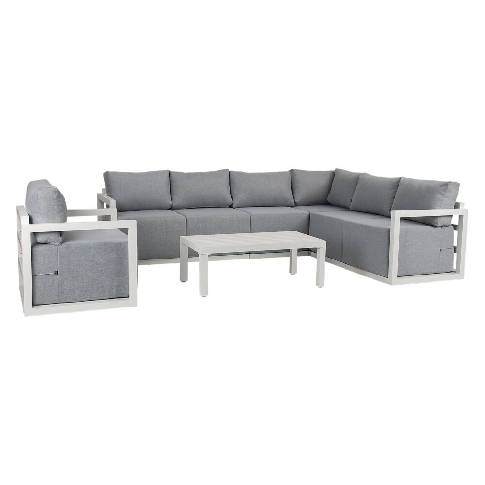 Alfresco 7-Seat Garden Lounge Set ??Charcoal Grey