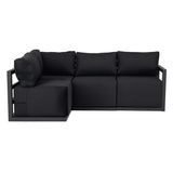 Four-Seat Alfresco Harmony Set – Charcoal Grey - Close-Up Angle
