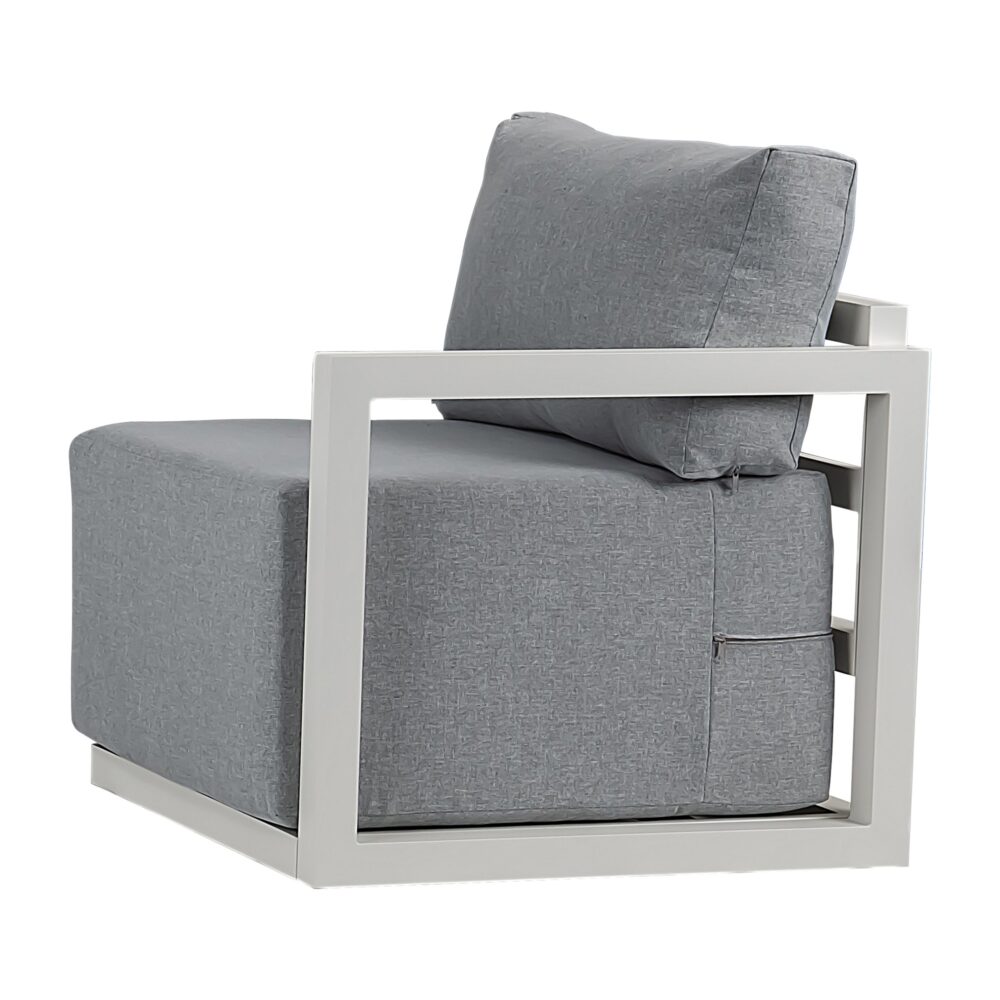 Alfresco Contemporary All-Weather Lounge Set ??White