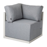 Alfresco Contemporary All-Weather Lounge Set – White - Low Angle