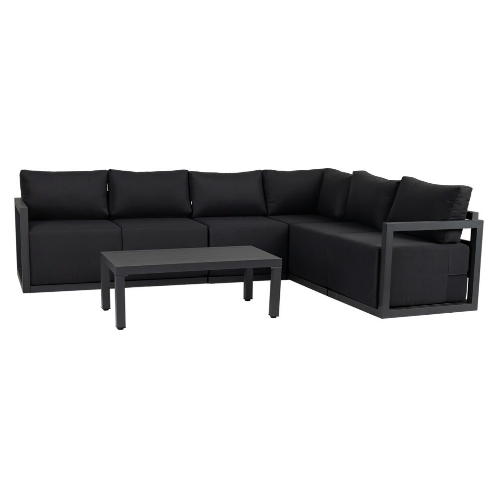 Alfresco Contemporary All-Weather Lounge Set ??White