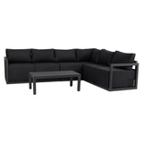Alfresco Contemporary All-Weather Lounge Set – White - Extra Image