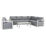 Alfresco 7-Seat Garden Lounge Set ??White