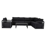 Alfresco 7-Seat Garden Lounge Set – White - Extra Image