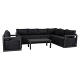 Alfresco 7-Seat Garden Lounge Set – White - Extra Image
