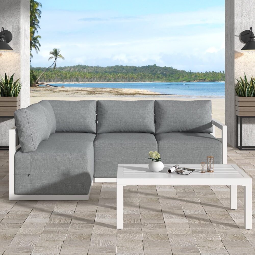 Four-Seat Alfresco Harmony Set ??White