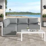 Four-Seat Alfresco Harmony Set – White - Top-Down View