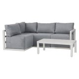 Four-Seat Alfresco Harmony Set – White - Extra Image