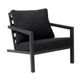 Aidan Garden Furniture Set in Slate Grey — 5 pieces - 45-Degree Angle